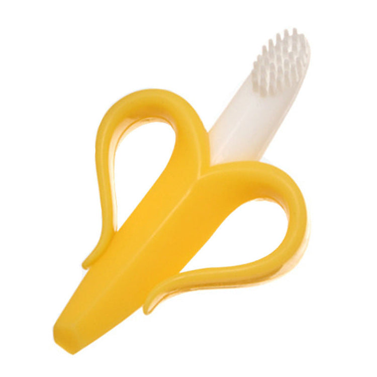 Wholesale Banana Silicone Teether Baby Toothbrush